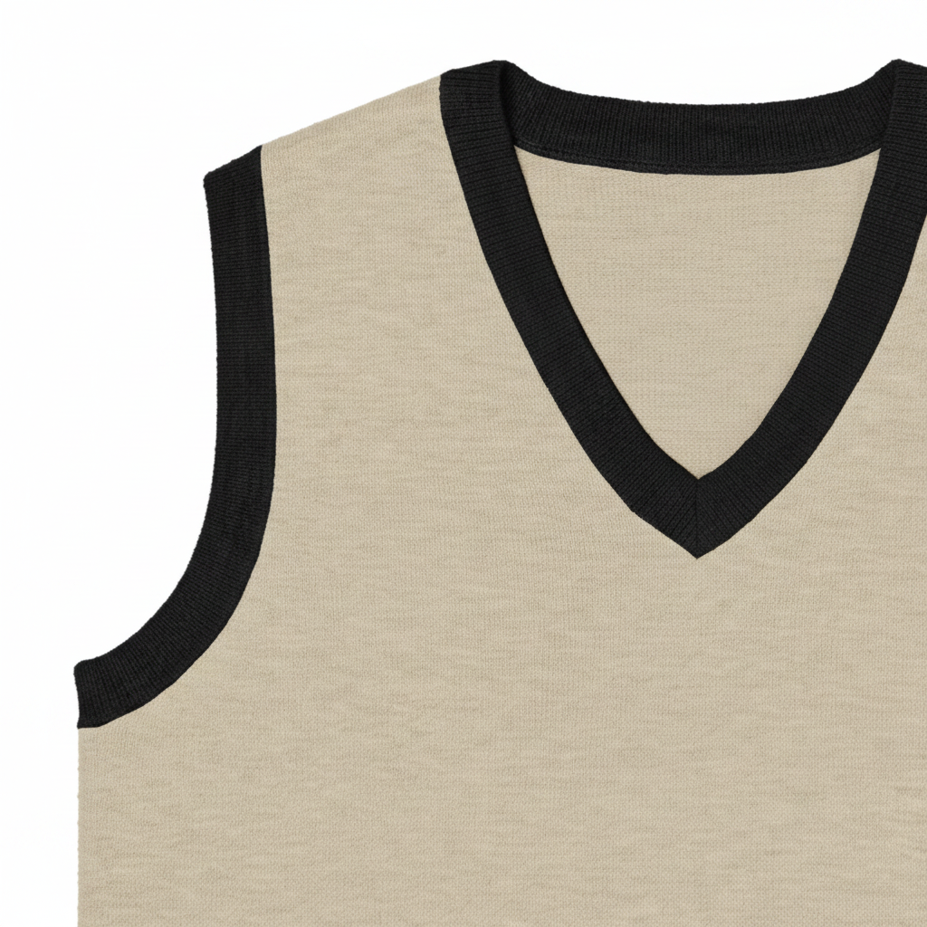 ORIGIN VEST – Détail col V